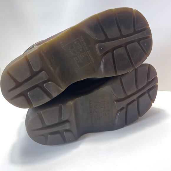 DR MARTENS 8542 England Chunky Platform Leather Ankle Boots in Brown Size 7M/8W - Picture 13 of 13